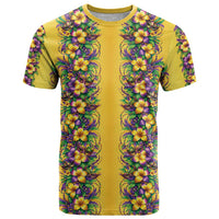 Aloha Hawaii Mardi Gras T Shirt Gold Style