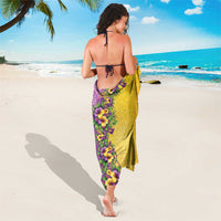 Hawaii Mardi Gras Sarong Plumeria Lei Beads Glitter Style LT05 - Polynesian Pride