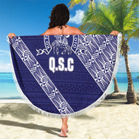 Tonga Queen Salote College Beach Blanket 100 Years Anniversary Navy Color