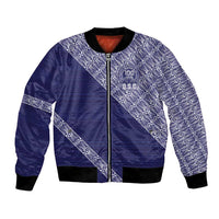Tonga Queen Salote College Bomber Jacket 100 Years Anniversary Navy Color