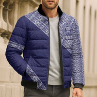 Tonga Queen Salote College Bomber Puffer Jacket 100 Years Anniversary Navy Color