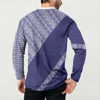 Tonga Queen Salote College Button Sweatshirt 100 Years Anniversary Navy Color