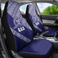 Tonga Queen Salote College Car Seat Cover 100 Years Anniversary Navy Color LT05 - Polynesian Pride