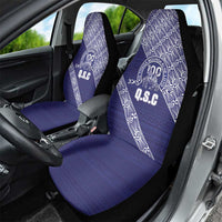Tonga Queen Salote College Car Seat Cover 100 Years Anniversary Navy Color LT05 - Polynesian Pride