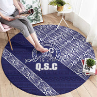 Tonga Queen Salote College Round Carpet 100 Years Anniversary Navy Color