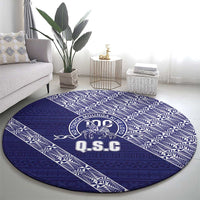 Tonga Queen Salote College Round Carpet 100 Years Anniversary Navy Color