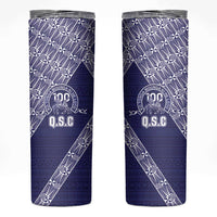 Tonga Queen Salote College Skinny Tumbler 100 Years Anniversary Navy Color