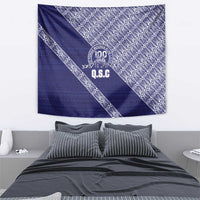 Tonga Queen Salote College Tapestry 100 Years Anniversary Navy Color