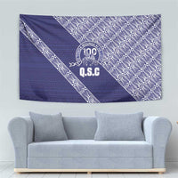 Tonga Queen Salote College Tapestry 100 Years Anniversary Navy Color