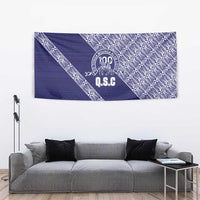 Tonga Queen Salote College Tapestry 100 Years Anniversary Navy Color