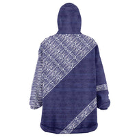 Tonga Queen Salote College Wearable Blanket Hoodie 100 Years Anniversary Navy Color