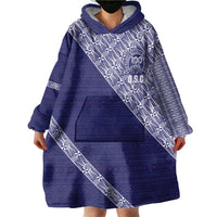 Tonga Queen Salote College Wearable Blanket Hoodie 100 Years Anniversary Navy Color