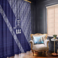 Tonga Queen Salote College Window Curtain 100 Years Anniversary Navy Color