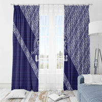 Tonga Queen Salote College Window Curtain 100 Years Anniversary Navy Color