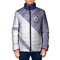 Tonga Queen Salote College Padded Jacket 100 Years Anniversary White Color LT05 Men White - Polynesian Pride