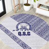 Tonga Queen Salote College Round Carpet 100 Years Anniversary White Color