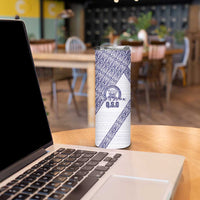 Tonga Queen Salote College Skinny Tumbler 100 Years Anniversary White Color