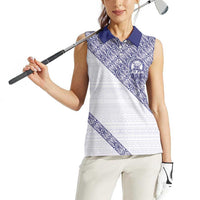 Tonga Queen Salote College Women Sleeveless Polo Shirt 100 Years Anniversary White Color