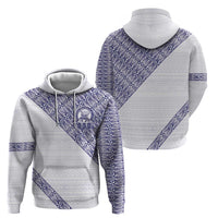 Tonga Queen Salote College Zip Hoodie 100 Years Anniversary White Color LT05 - Polynesian Pride