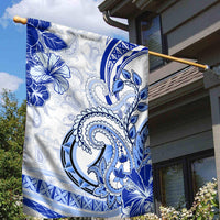 Polynesia Paisley Garden Flag Mix Navy Polynesian Pattern