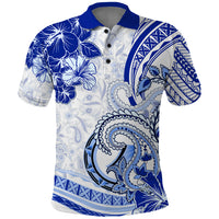Polynesia Paisley Polo Shirt Mix Navy Polynesian Pattern LT05 Navy - Polynesian Pride
