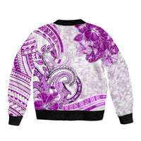 Polynesia Paisley Bomber Jacket Mix Pink Polynesian Pattern LT05 - Polynesian Pride