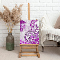 Polynesia Paisley Canvas Wall Art Mix Pink Polynesian Pattern