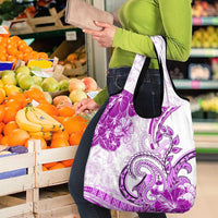 Polynesia Paisley Grocery Bag Mix Pink Polynesian Pattern