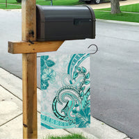 Polynesia Paisley Garden Flag Mix Teal Polynesian Pattern