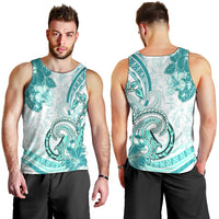 Polynesia Paisley Men Tank Top Mix Teal Polynesian Pattern LT05 - Polynesian Pride