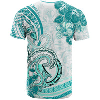 Polynesia Paisley T Shirt Mix Teal Polynesian Pattern LT05 - Polynesian Pride