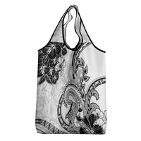 Polynesia Paisley Grocery Bag Mix White Polynesian Pattern