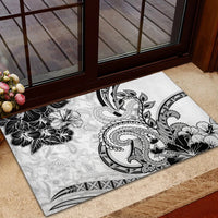 Polynesia Paisley Rubber Doormat Mix White Polynesian Pattern
