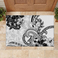 Polynesia Paisley Rubber Doormat Mix White Polynesian Pattern