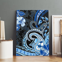 Polynesia Paisley Canvas Wall Art Mix Blue Polynesian Pattern