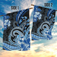 Polynesia Paisley Garden Flag Mix Blue Polynesian Pattern