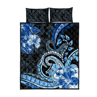 Polynesia Paisley Quilt Bed Set Mix Blue Polynesian Pattern