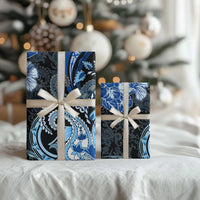 Polynesia Paisley Wrapping Paper Mix Blue Polynesian Pattern - Polynesian Pride