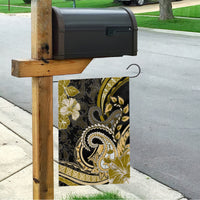 Polynesia Paisley Garden Flag Mix Gold Polynesian Pattern