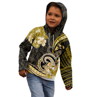 Polynesia Paisley Kid Hoodie Mix Gold Polynesian Pattern LT05 - Polynesian Pride
