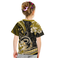 Polynesia Paisley Kid T Shirt Mix Gold Polynesian Pattern LT05 - Polynesian Pride