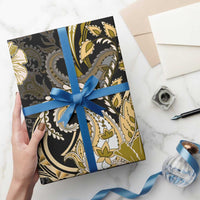 Polynesia Paisley Wrapping Paper Mix Gold Polynesian Pattern - Polynesian Pride