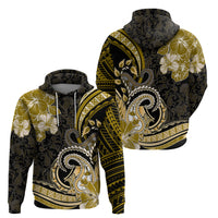 Polynesia Paisley Zip Hoodie Mix Gold Polynesian Pattern LT05 - Polynesian Pride