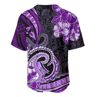 Polynesia Paisley Baseball Jersey Mix Purple Polynesian Pattern LT05 - Polynesian Pride