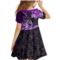 Polynesia Paisley Family Matching Mermaid Dress and Hawaiian Shirt Mix Purple Polynesian Pattern LT05 - Polynesian Pride