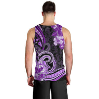 Polynesia Paisley Men Tank Top Mix Purple Polynesian Pattern LT05 - Polynesian Pride
