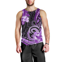 Polynesia Paisley Men Tank Top Mix Purple Polynesian Pattern LT05 - Polynesian Pride