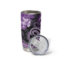 Polynesia Paisley Tumbler Cup Mix Purple Polynesian Pattern