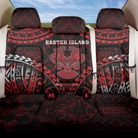 Easter Island Back Car Seat Cover Polynesian Pattern Emblem LT05 One Size Black - Polynesian Pride