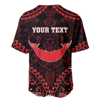 Personalised Easter Island Baseball Jersey Polynesian Pattern Emblem